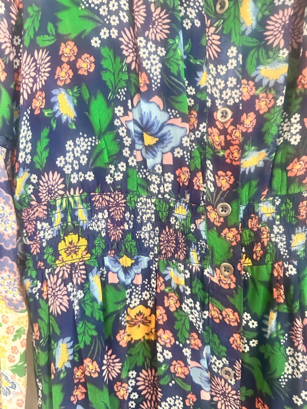 Maeve Anthropologie Ondine Floral Tiered Maxi Dress - Blue Multicolor - Picture 9 of 14